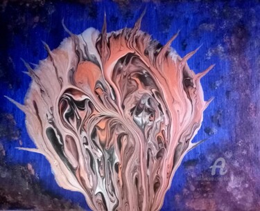 Painting titled "The brain" by Harald Brandl, Original Artwork, Acrylic
