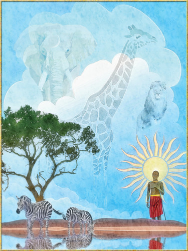 Digital Arts titled "Saga Africa" by Harald Dastis, Original Artwork, 2D Digital Work