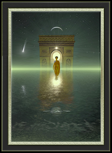 Digital Arts titled "L'arc de triomphe" by Harald Dastis, Original Artwork, 2D Digital Work