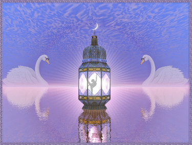 Arts numériques intitulée "la lanterne magique" par Harald Dastis, Œuvre d'art originale, Peinture numérique