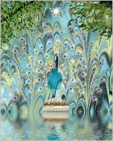 Digital Arts titled "Auroville" by Harald Dastis, Original Artwork, Digital Painting