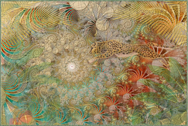 Arte digitale intitolato "Le saut" da Harald Dastis, Opera d'arte originale, Pittura digitale