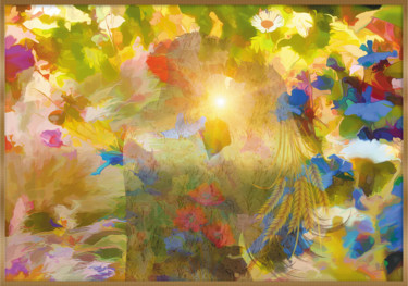 Digital Arts titled "L'amour est dans le…" by Harald Dastis, Original Artwork, Digital Painting
