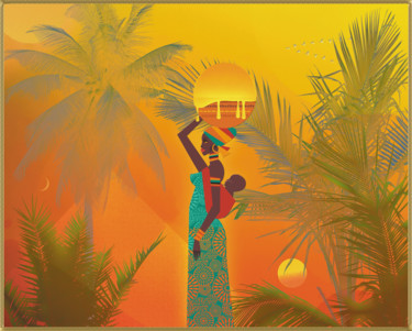 Digital Arts titled "Saga Africa suite" by Harald Dastis, Original Artwork, Digital Painting
