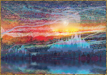 数字艺术 标题为“Bosporus” 由Harald Dastis, 原创艺术品, 数字油画