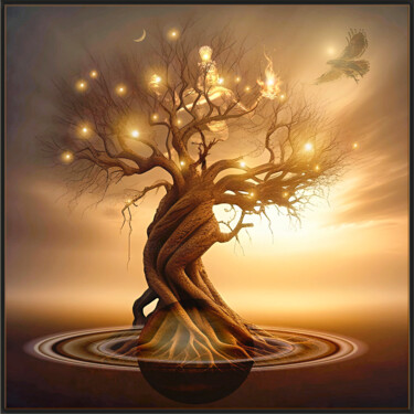Цифровое искусство под названием "Shiva Tree" - Harald Dastis, Подлинное произведение искусства, 2D Цифровая Работа