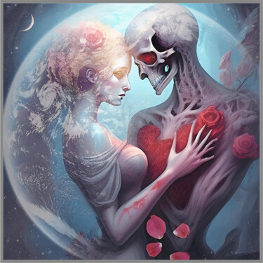 Digital Arts titled "Love and Death" by Harald Dastis, Original Artwork, 2D Digital Work