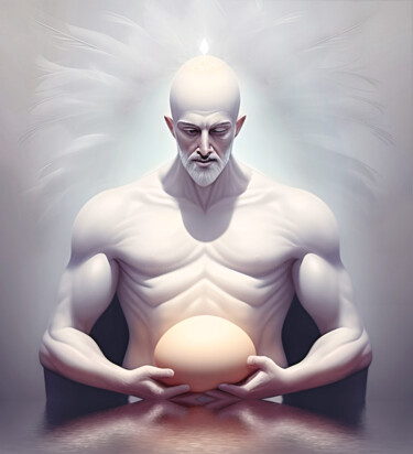 Arte digital titulada "Christopher's Egg" por Harald Dastis, Obra de arte original, Trabajo Digital 2D