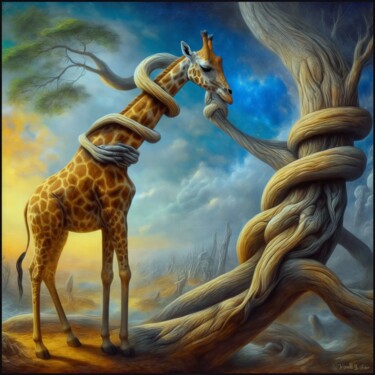 Digital Arts titled "I love my Tree!" by Harald Laier, Original Artwork, Digital Painting