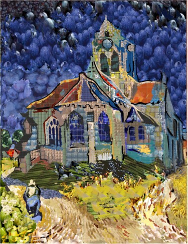 Digitale Kunst mit dem Titel "Van Gogh Replica. K…" von Harald Ody, Original-Kunstwerk, Digitale Malerei