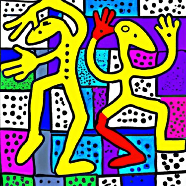 Digitale Kunst getiteld "DANCIN' FOOL" door Harmannus Sijbring, Origineel Kunstwerk, 2D Digital Work