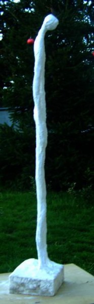 Sculpture intitulée "SEUL profil droit" par S Eymond Laritaz, Œuvre d'art originale, Métaux
