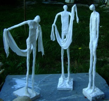 Sculpture intitulée "Le trio" par S Eymond Laritaz, Œuvre d'art originale