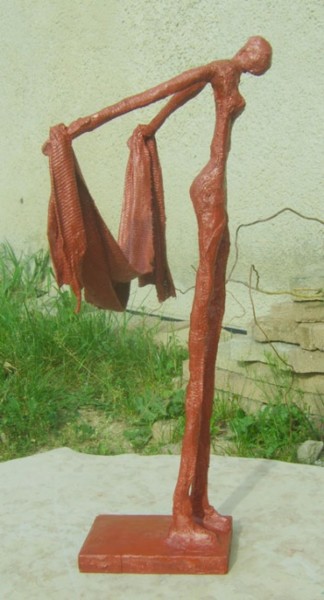 Sculpture titled "LÈKHAÏM  Post shoah" by S Eymond Laritaz, Original Artwork, Metals