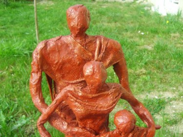 Sculpture intitulée "de plus près" par S Eymond Laritaz, Œuvre d'art originale