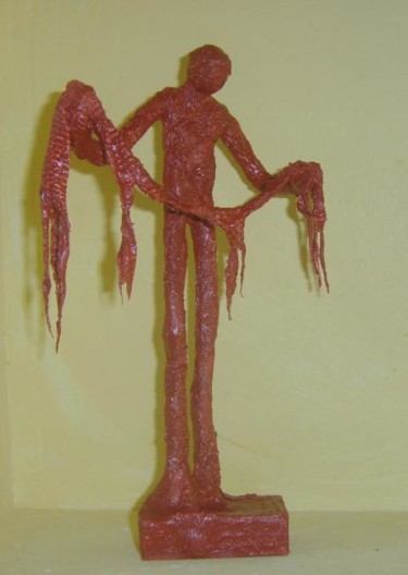 Sculpture titled "Enfant" by S Eymond Laritaz, Original Artwork, Metals