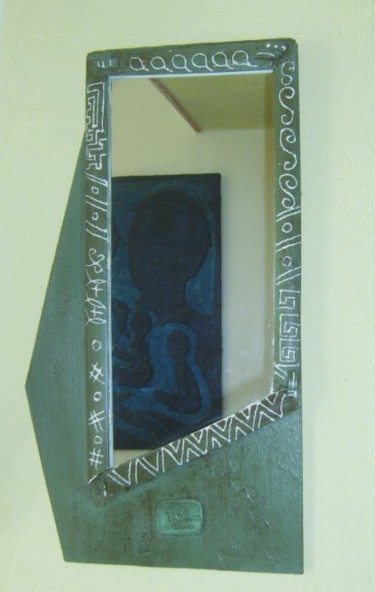 Peinture intitulée "Miroir (création to…" par S Eymond Laritaz, Œuvre d'art originale, Acrylique