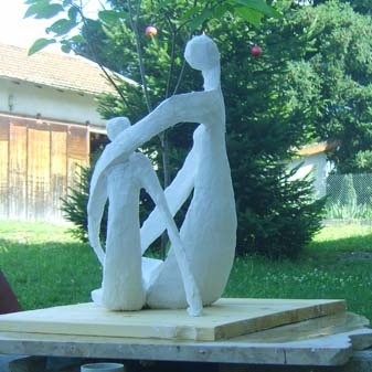 Sculptuur getiteld "CONFIDENCE" door S Eymond Laritaz, Origineel Kunstwerk