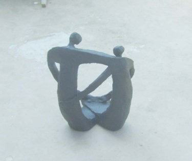 Escultura titulada "Le couple" por S Eymond Laritaz, Obra de arte original, Yeso