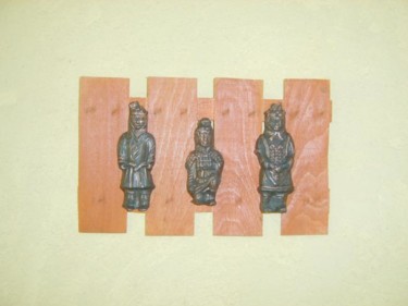 Sculpture titled "Guerriers chinois" by S Eymond Laritaz, Original Artwork