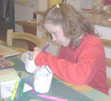 Sculptuur getiteld "Les chaussons color…" door S Eymond Laritaz, Origineel Kunstwerk