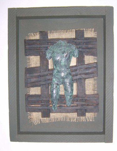 Escultura titulada "Torse patine bronze…" por S Eymond Laritaz, Obra de arte original