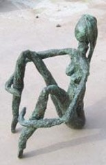 Sculpture intitulée "Woman" par S Eymond Laritaz, Œuvre d'art originale, Métaux