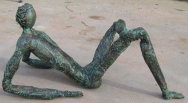 Sculpture intitulée "Man" par S Eymond Laritaz, Œuvre d'art originale, Métaux