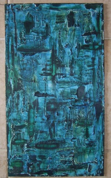 Sculpture titled "GREEN  & BLUE" by S Eymond Laritaz, Original Artwork