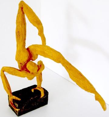 Sculpture intitulée "L'homme aux serres" par S Eymond Laritaz, Œuvre d'art originale, Plâtre