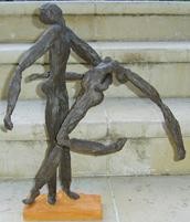 Sculpture intitulée "le bonheur de l'att…" par S Eymond Laritaz, Œuvre d'art originale, Plâtre