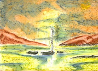 Peinture intitulée "orage sourd" par S Eymond Laritaz, Œuvre d'art originale