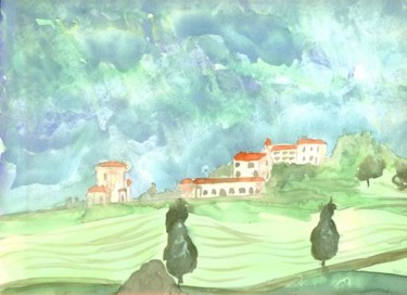 Картина под названием "Rn Italie" - S Eymond Laritaz, Подлинное произведение искусства
