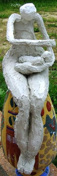 Sculpture intitulée "Les jumeaux" par S Eymond Laritaz, Œuvre d'art originale