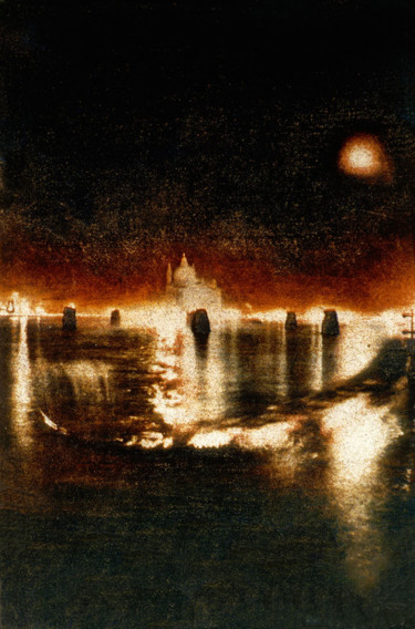 "notte veneziana" Photographie intitulée ""notte veneziana"" par Jacqueline Giudicelli, Œuvre d'art originale, Photographie argentique