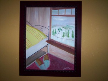 Painting titled "The View from My Ro…" by Harold Messler, Original Artwork