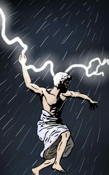 「Zeus」というタイトルのデジタルアーツ Haroldo G. Britoによって, オリジナルのアートワーク, デジタル絵画
