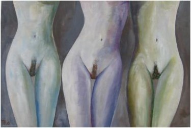 Peinture intitulée "Trio" par Harriet Jameson Pellizzari, Œuvre d'art originale, Huile
