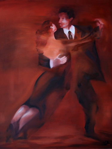 "Tango No.1" başlıklı Tablo Harri Spietz tarafından, Orijinal sanat, Petrol