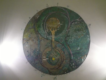 Peinture intitulée "Fresque baobab ying…" par Harry Gaabor, Œuvre d'art originale