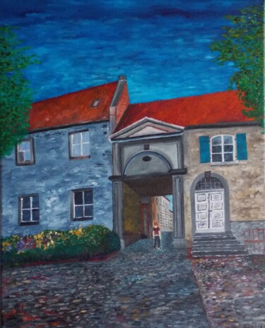 Painting titled "Altes Klostertor" by Harry Lübke (hARRY), Original Artwork, Oil