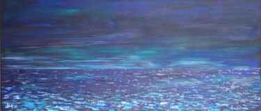 Peinture intitulée "Océan Bleu #1 (FdL)" par Harry Lübke (hARRY), Œuvre d'art originale, Acrylique
