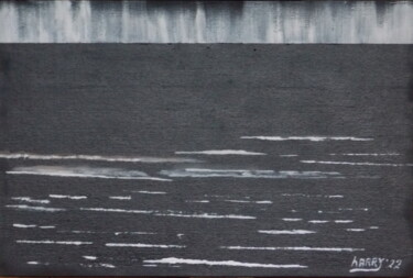 Malerei mit dem Titel "Nachtstrom (Serié N…" von Harry Lübke (hARRY), Original-Kunstwerk, Öl