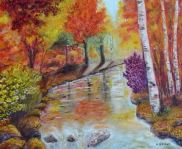 Painting titled "l'automne.jpg" by H. Oriaut, Original Artwork, Oil