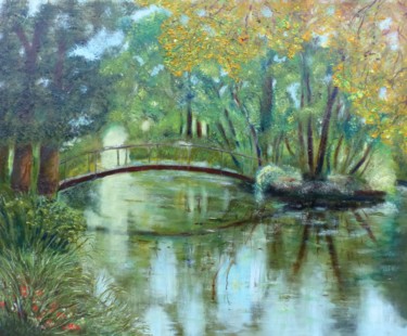 Pintura intitulada "Parc du Domaine de…" por H. Oriaut, Obras de arte originais, Óleo