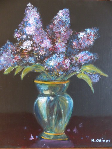 Painting titled "lilas.jpg" by H. Oriaut, Original Artwork, Oil