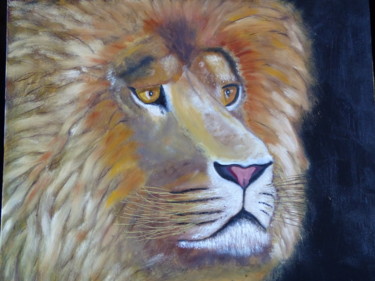 Painting titled "tete-de-lion.jpg" by H. Oriaut, Original Artwork, Oil