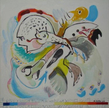 Painting titled "LA LIMACE-SARDINE J…" by Luc Penhoet, Original Artwork