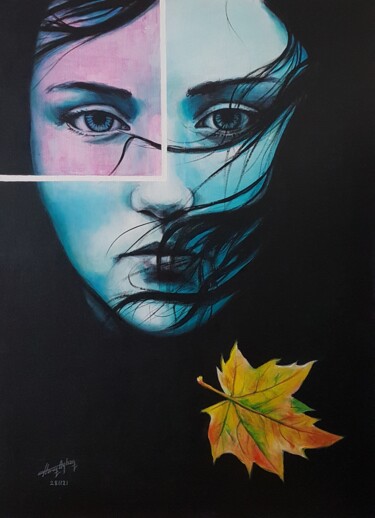 Malerei mit dem Titel "Autumn" von Harun Ayhan, Original-Kunstwerk, Acryl