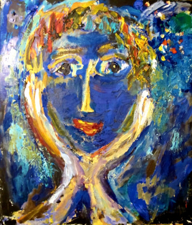 Malerei mit dem Titel "Новогодняя ночь" von Dr Hasai Aliev, Original-Kunstwerk, Andere